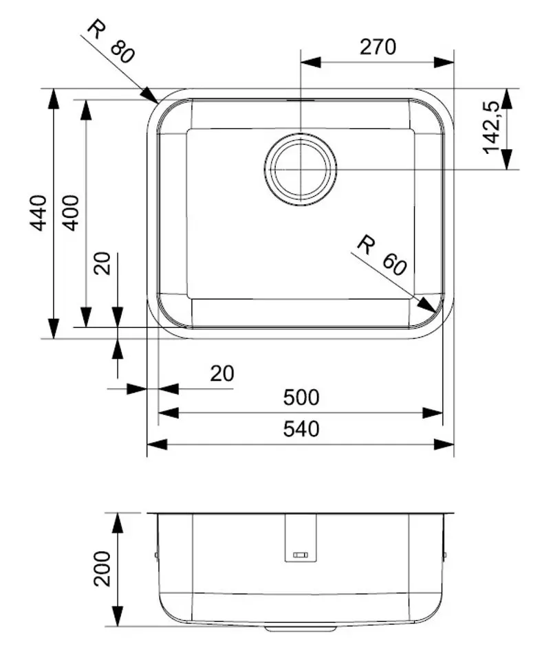Chiuveta Reginox IB 5040 R32022 (Inox)