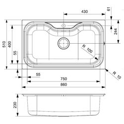 Chiuveta Reginox Jumbo R18354 (Inox) Thumb