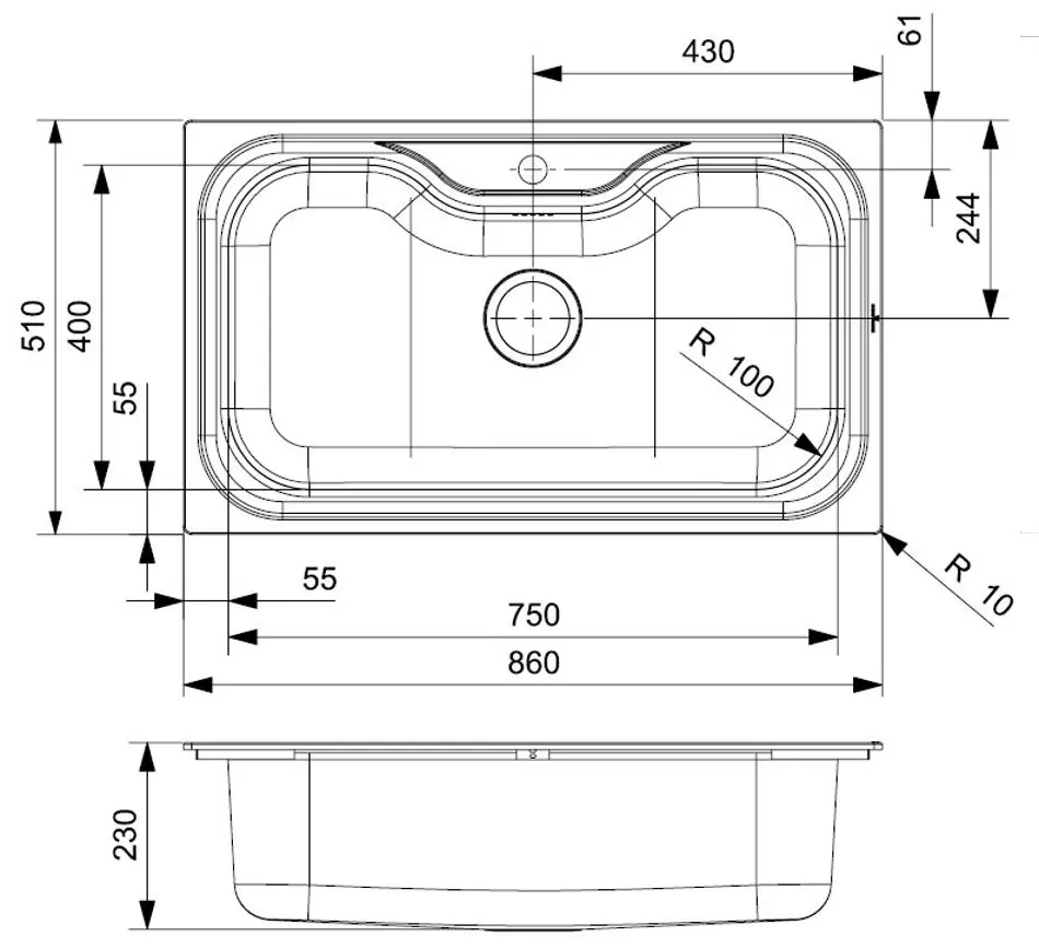 Chiuveta Reginox Jumbo R18354 (Inox)