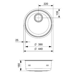 Кухонная мойка Reginox L18 390 KG-CC R14417 (Inox) Thumb