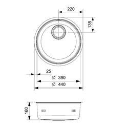 Chiuveta Reginox L18 390 OKG R00755 (Inox) Thumb