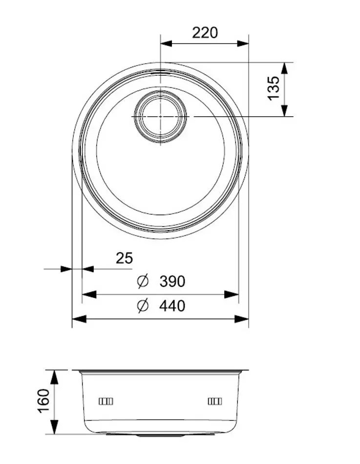 Chiuveta Reginox L18 390 OKG R00755 (Inox)