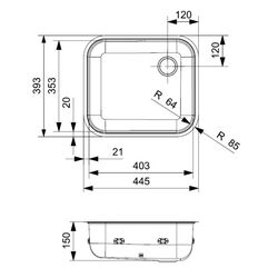 Chiuveta Reginox L18 4035 VP-CC R14530 (Inox) Thumb