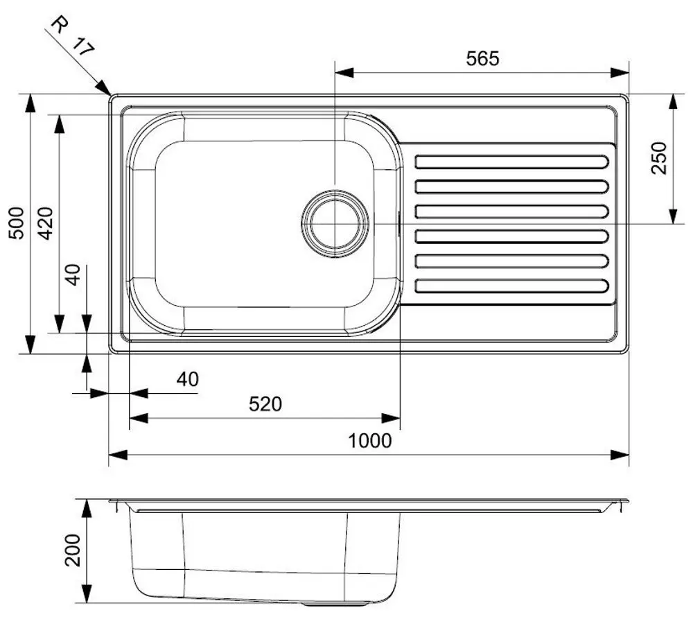 Chiuveta Reginox Minister 10 R24508 (Inox)