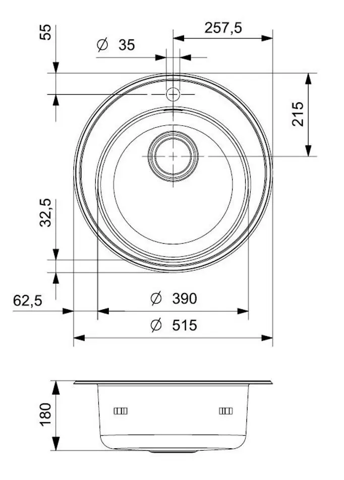 Chiuveta Reginox Moscow OKG R03435 (Inox)