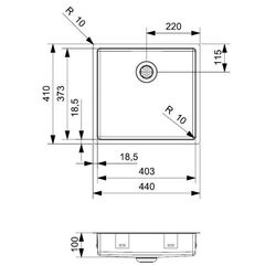 Chiuveta Reginox New Jersey 40x37 R34736 (Inox) Thumb
