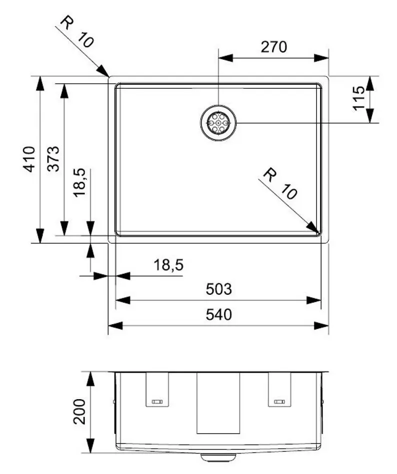 Chiuveta Reginox New Jersey 50x37 R32992 (Inox)