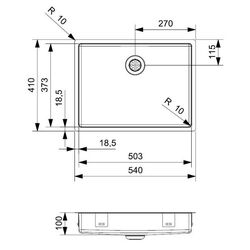 Chiuveta Reginox New Jersey 50x37 R34743 (Inox) Thumb