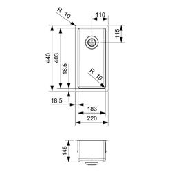 Chiuveta Reginox New York 18x40 R27851 (Inox) Thumb