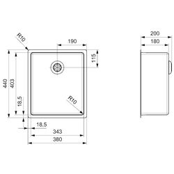 Chiuveta Reginox New York 34x40 R27820 (Inox) Thumb