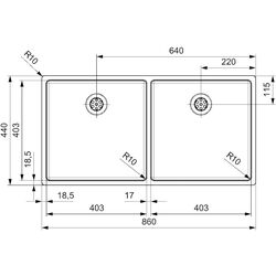 Chiuveta Reginox New York 40x40+40x40 R28254 (Inox) Thumb