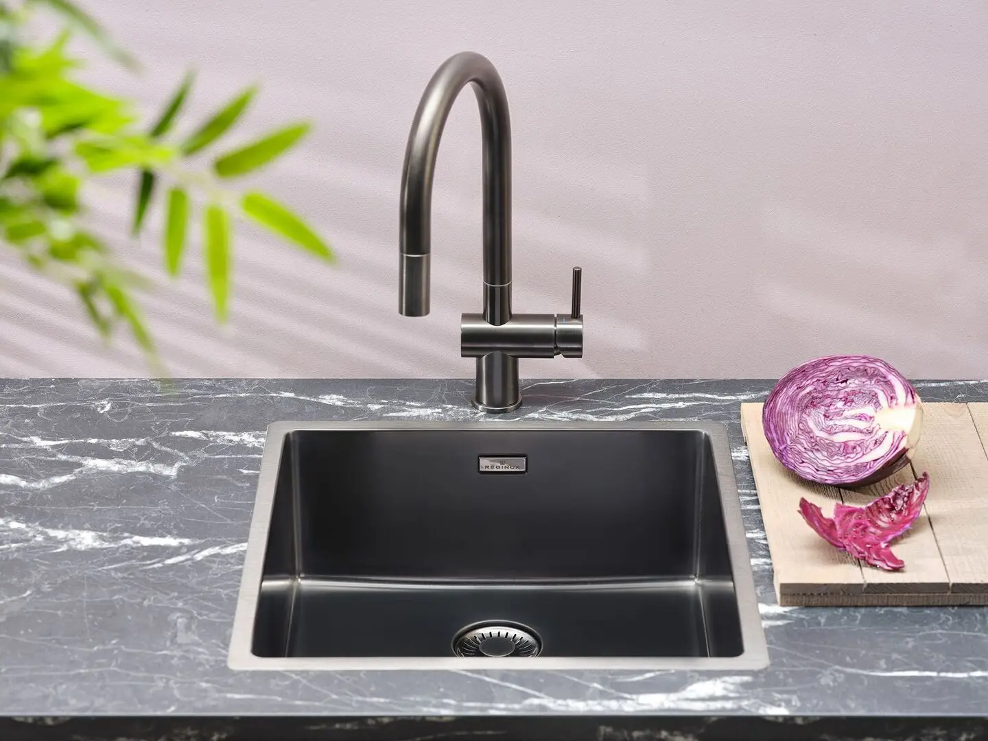 Кухонная мойка Reginox New York 40x40 Comfort R35115 (Gun Metal Silver)