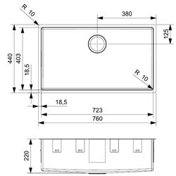 Chiuveta Reginox New York 72x40 R31377 (Inox) Thumb