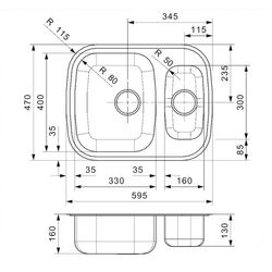 Chiuveta Reginox Queen 60 R16633 (Inox) Thumb