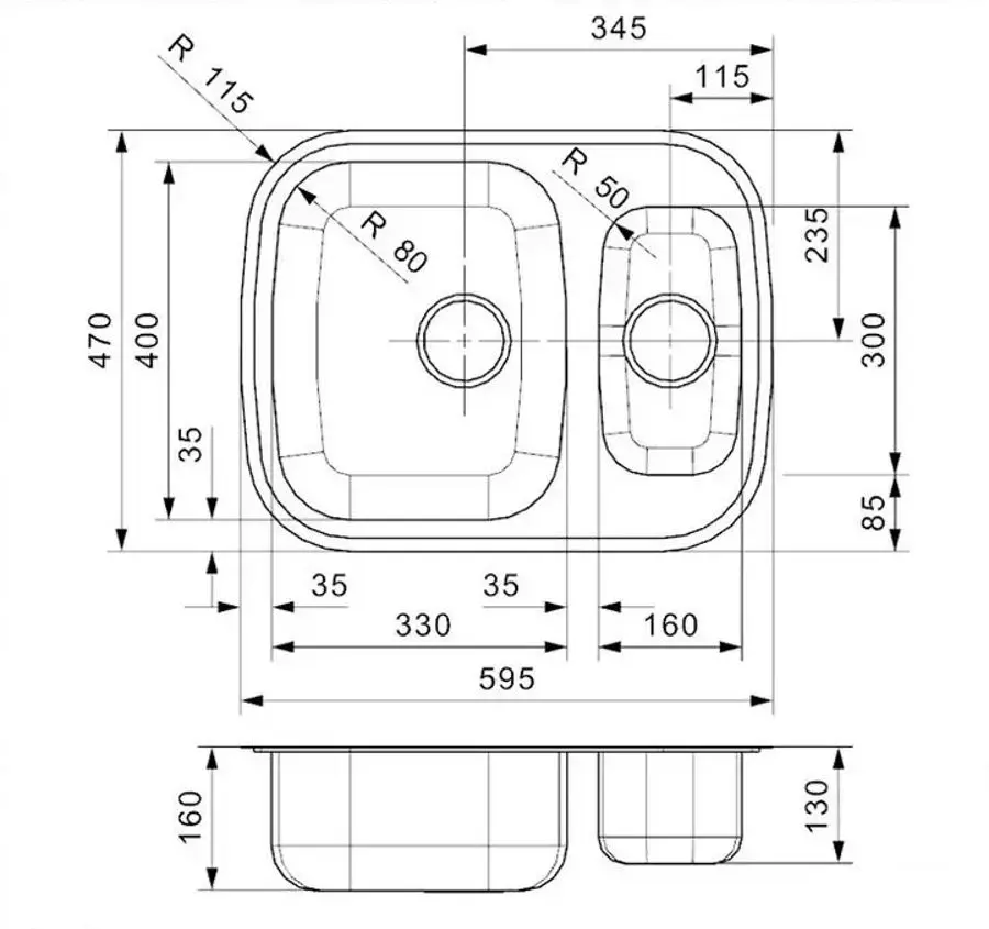 Chiuveta Reginox Queen 60 R16633 (Inox)