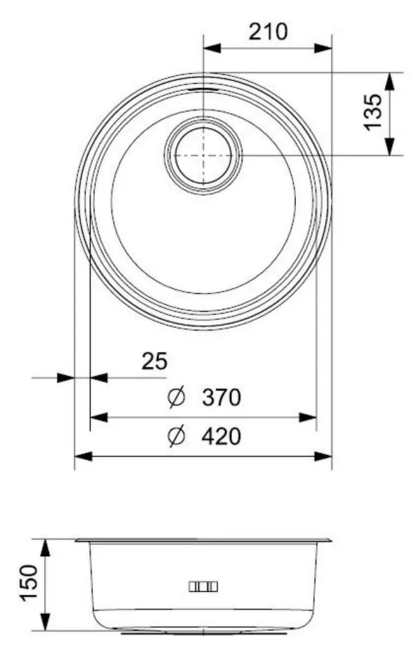 Chiuveta Reginox R18 370 OKG R00311 (Inox)