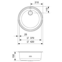 Chiuveta Reginox R18 370 OSP R00052 (Inox) Thumb