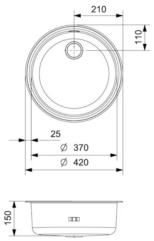 Chiuveta Reginox R18 370 OSP R00052 (Inox)