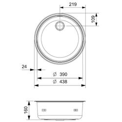 Chiuveta Reginox R18 390 OSK R00731 (Inox) Thumb