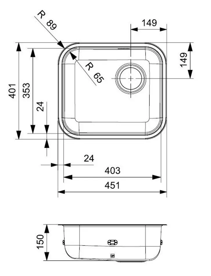 Chiuveta Reginox R18 4035 OKG R00991 (Inox)