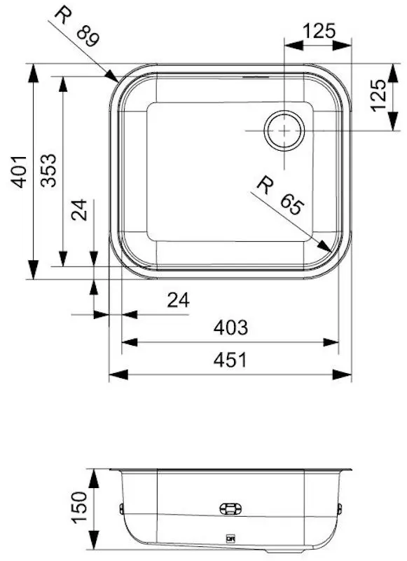 Chiuveta Reginox R18 4035 OSK R00359 (Inox)