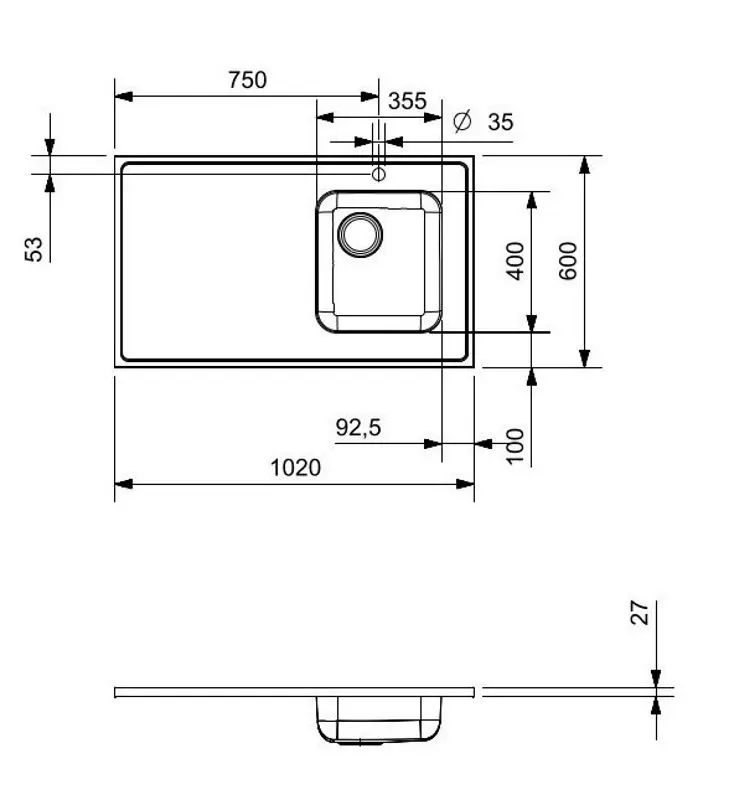 Кухонная мойка Reginox R36136 (Inox)
