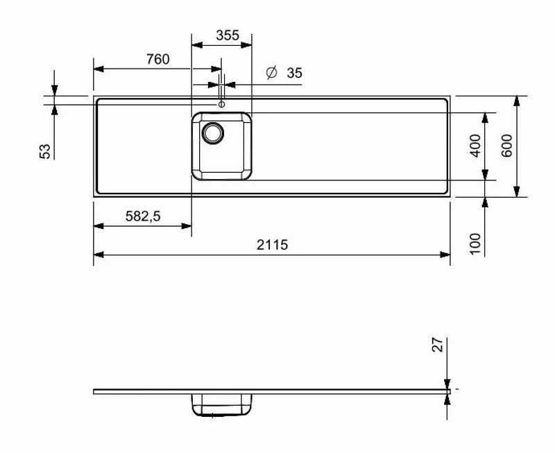 Кухонная мойка Reginox R36235 (Inox)
