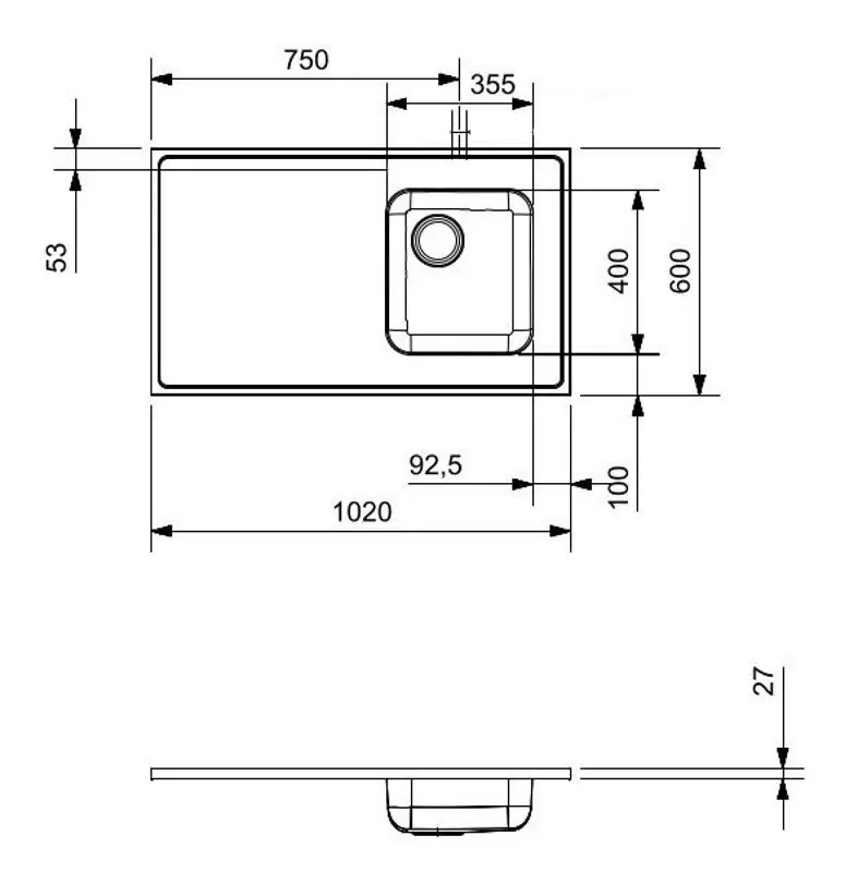 Кухонная мойка Reginox R37096 (Inox)