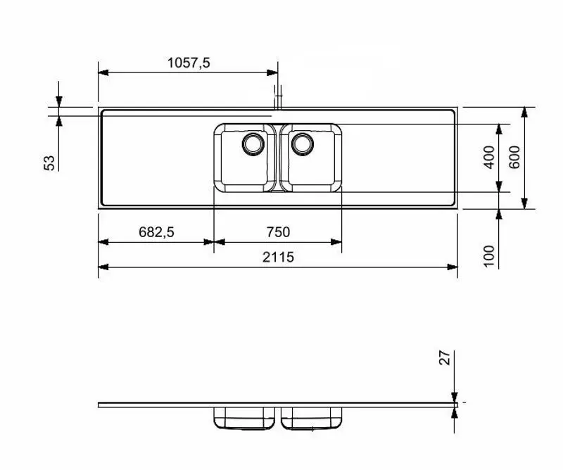 Кухонная мойка Reginox R37218 (Inox)