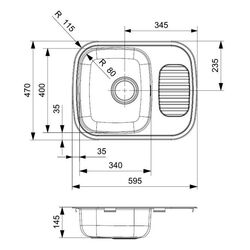 Chiuveta Reginox Regidrain R01929 (Inox) Thumb