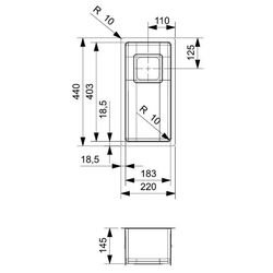 Chiuveta Reginox Texas 18x40 R28001 (Inox) Thumb