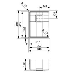 Chiuveta Reginox Texas 30x40 R28018 (Inox) Thumb