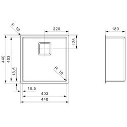 Chiuveta Reginox Texas 40x40 R28025 (Inox) Thumb