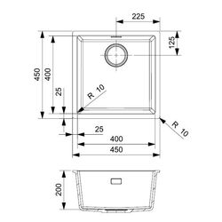 Chiuveta Reginox Texel 40 R34651 (Pure Black) Thumb