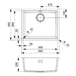 Chiuveta Reginox Texel 50 R34668 (Pure Black) Thumb