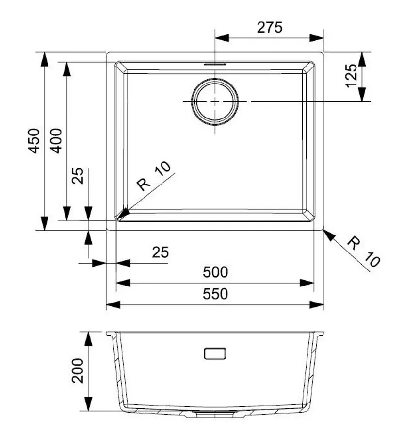 Chiuveta Reginox Texel 50 R34668 (Pure Black)