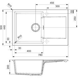 Chiuveta Reginox Amsterdam 78 R35832 (Pure Black) Thumb