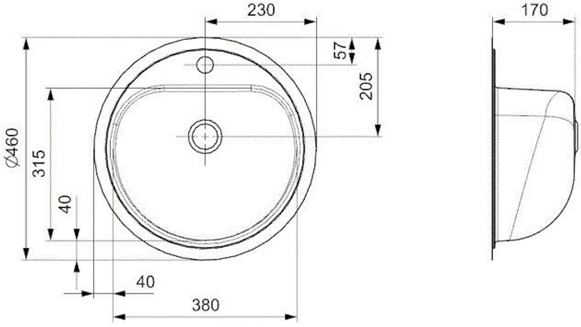 Chiuveta Reginox Atlantis 316 RVS CC RVS R25451 (Stainless Steel)