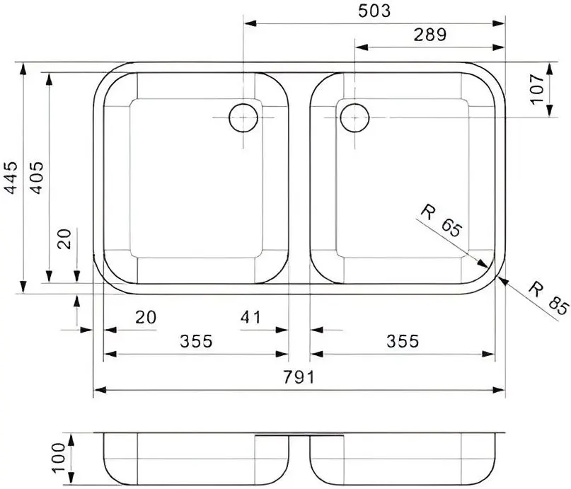 Мойка Reginox L18 35D40 VPVP-CC R25642 (Stainless Steel)