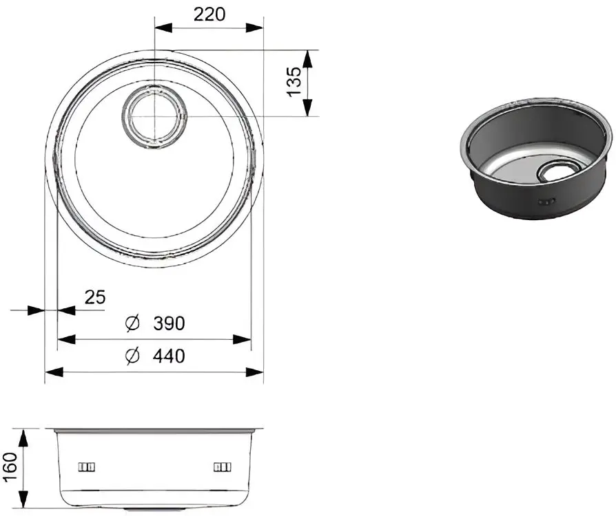 Мойка Reginox L18 390 KG-CC R35467 (Inox)