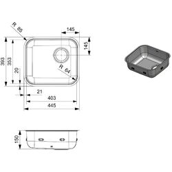 Мойка Reginox L18 4035 KG-CC R35474 (Stainless Steel) Thumb