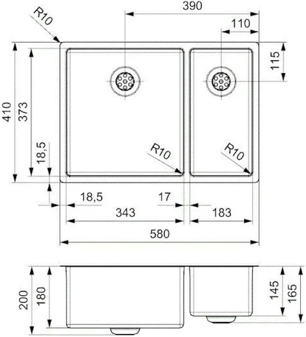 Chiuveta Reginox New Jersey R32824 (Stainless Steel)