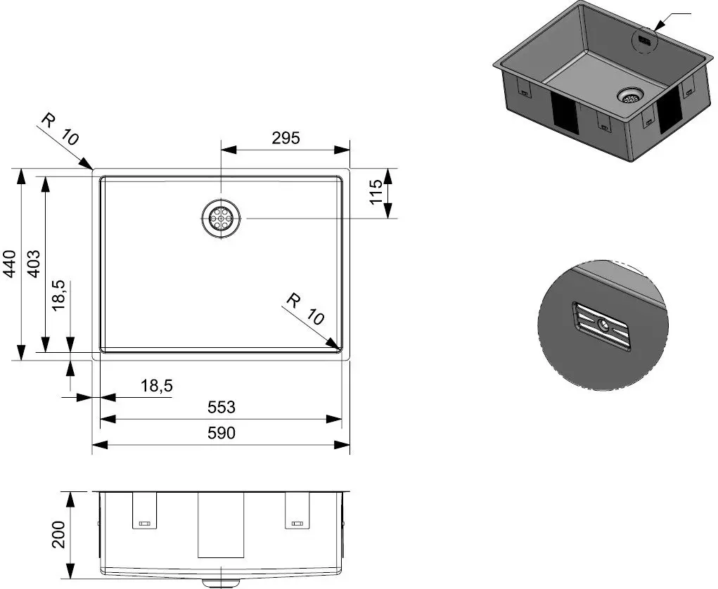 Мойка Reginox New York R36075 (Stainless Steel)