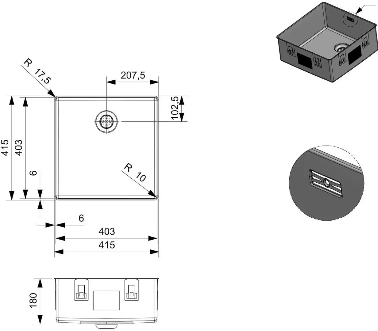 Мойка Reginox New York Slim R38079 (Stainless Steel)