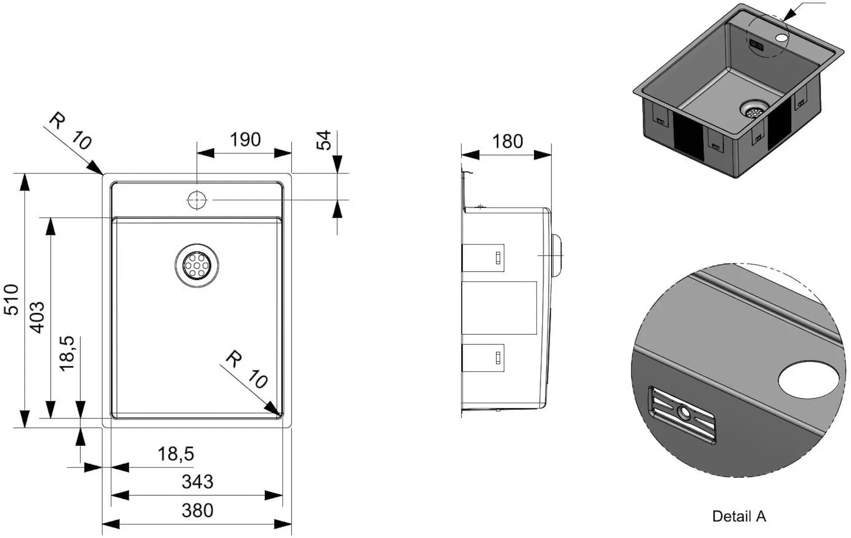 Мойка Reginox New York Tapwing R37423 (Stainless Steel)