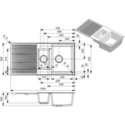 Chiuveta Reginox Paris 15 R36976 (Pure White) Thumb