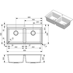 Chiuveta Reginox Paris 20 R36921 (Pure White) Thumb