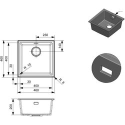 Chiuveta Reginox Paris 40 R36693 (Grey Silvery) Thumb