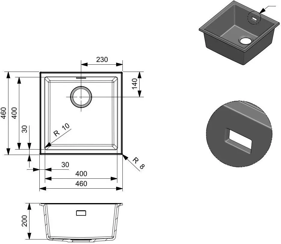 Chiuveta Reginox Paris 40 R36693 (Grey Silvery)