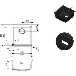 Мойка Reginox Paris 40 R36716 (Black Silvery) Thumb